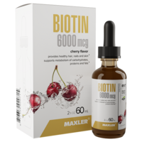 Maxler Biotin 6000 mcg drops 60ml/65 g - Cherry
